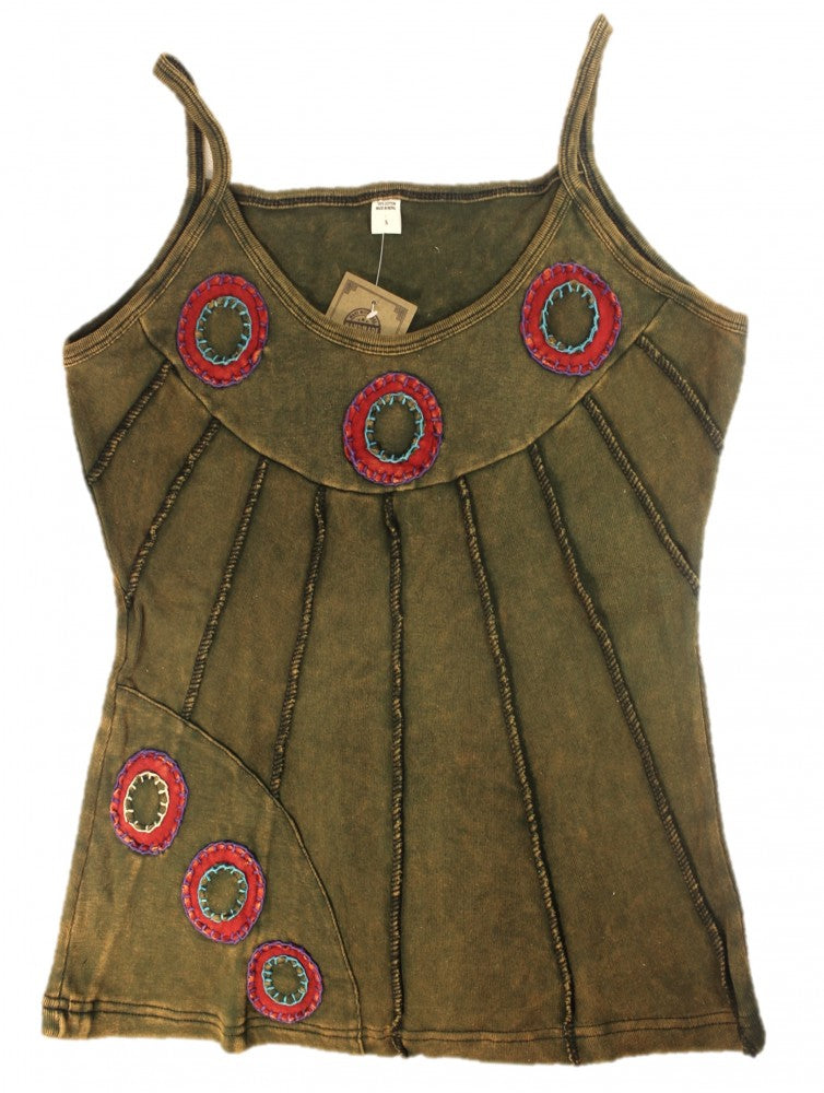 Tank Top Cultbagz Hippie style 206 S-L khaki
